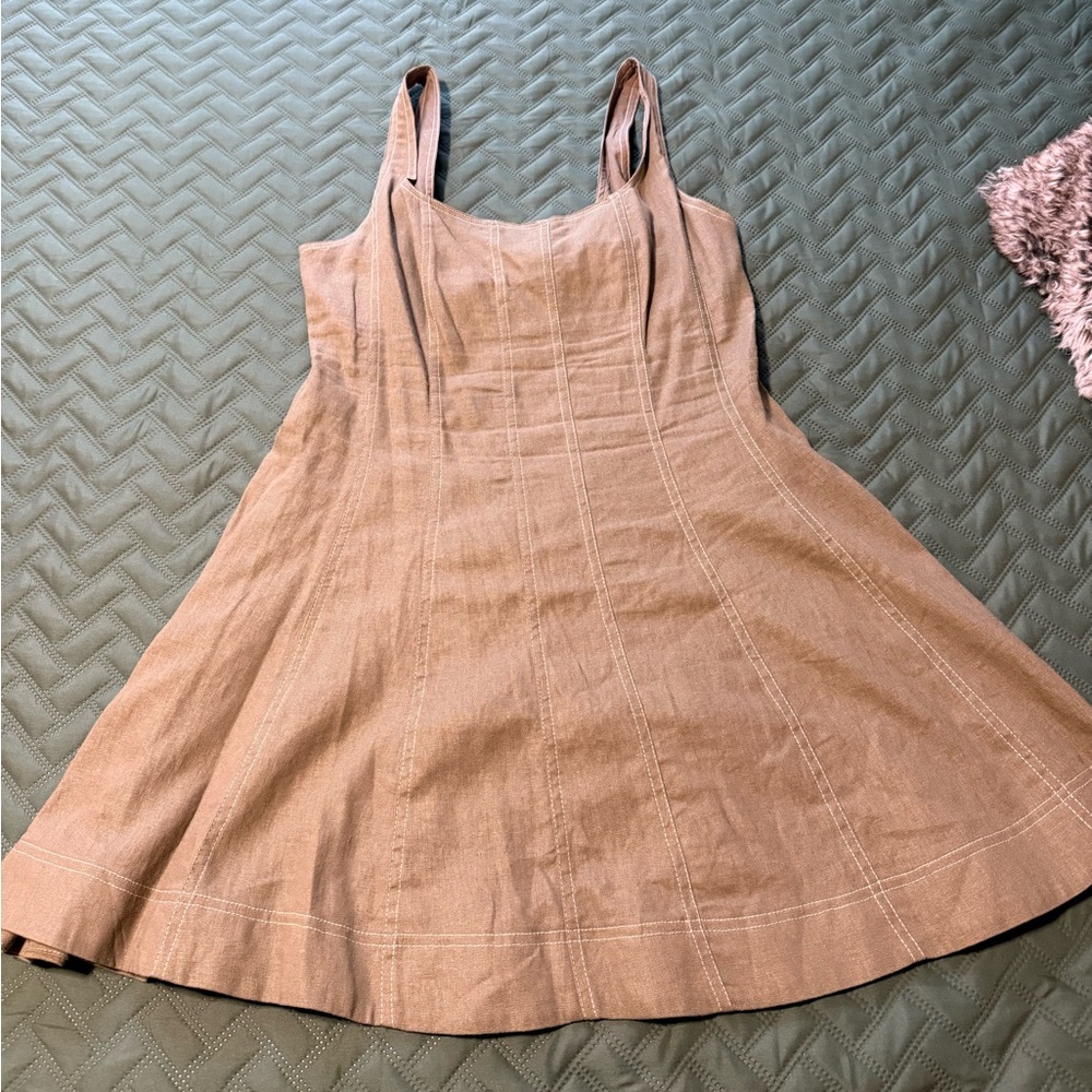 Olive Green Peplum Dress